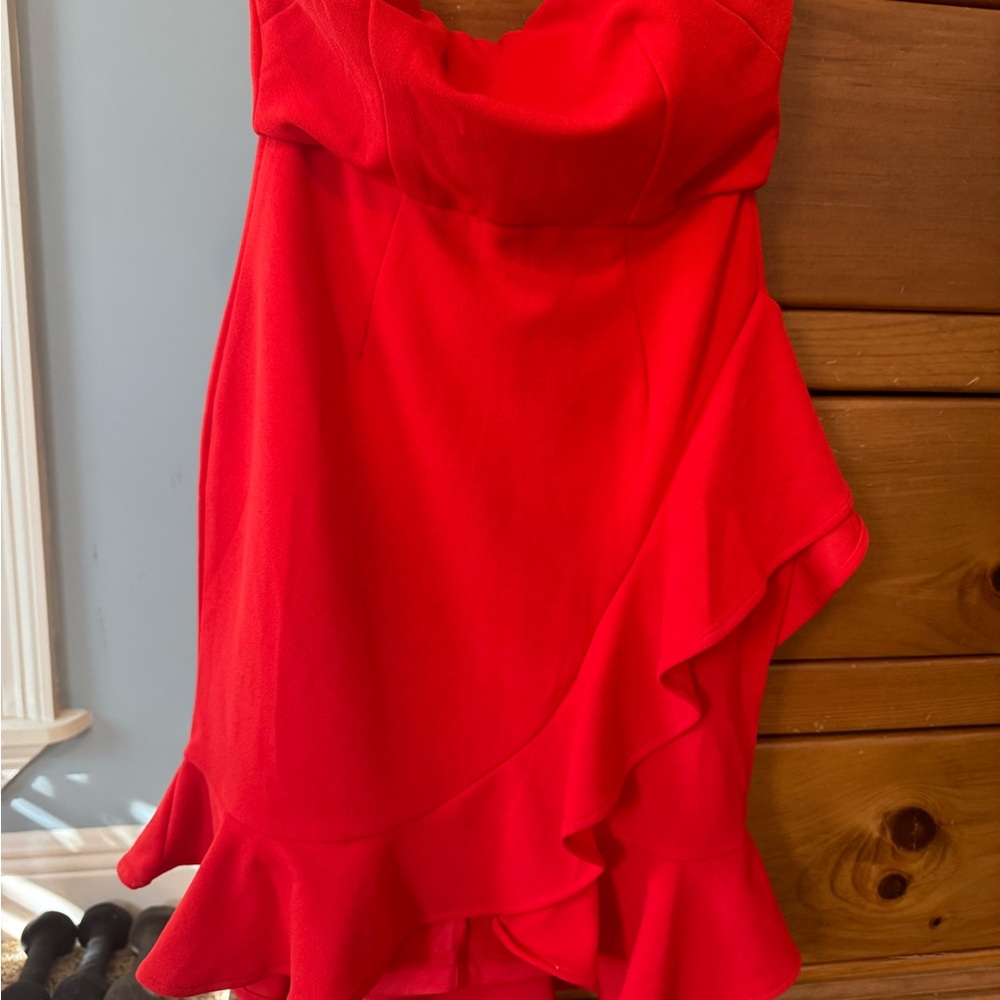 Hello Molly Vibrant Red Dress
